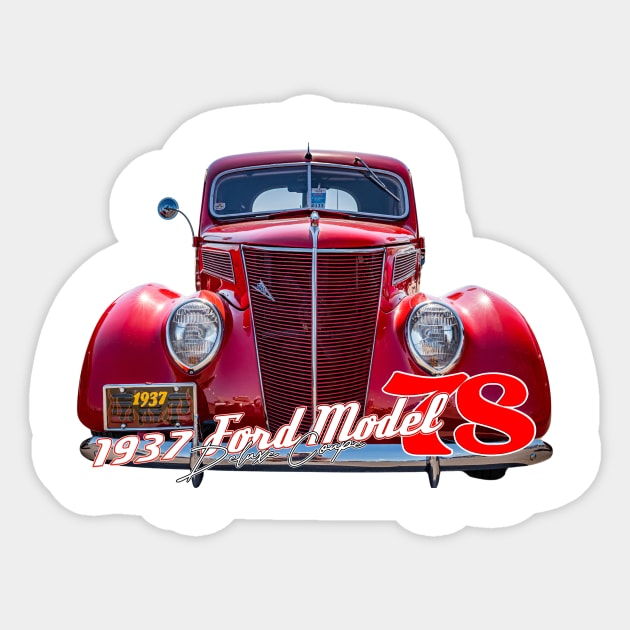 1937 Ford Model 78 Deluxe Coupe Sticker by Gestalt Imagery